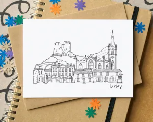 Dudley Skyline Landmarks Greetings Card