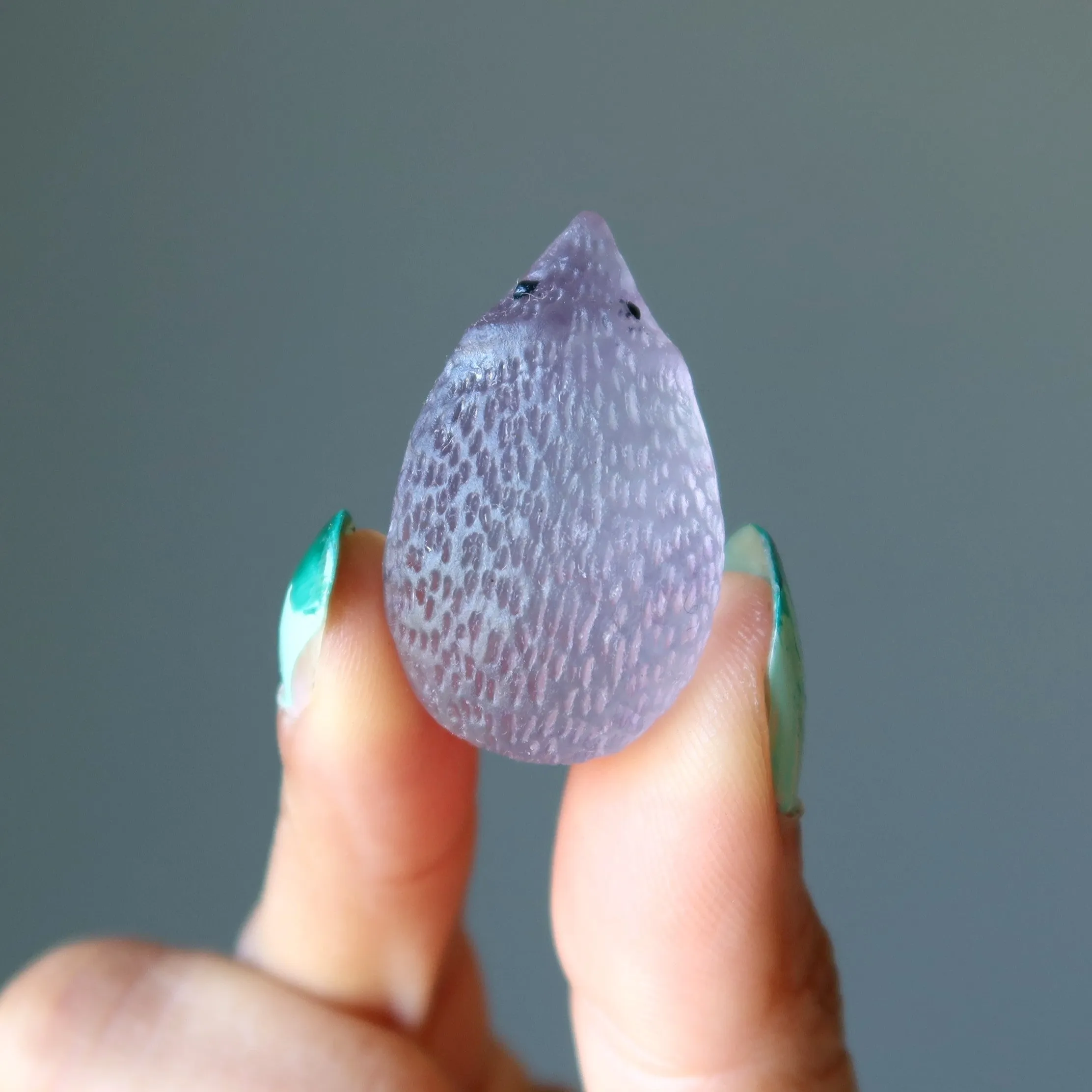 Fluorite Hedgehog My Best Friend Rainbow Animal Figurine