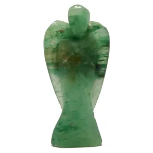 Green Aventurine Angel of Abundance Blessed Crystal Figurine