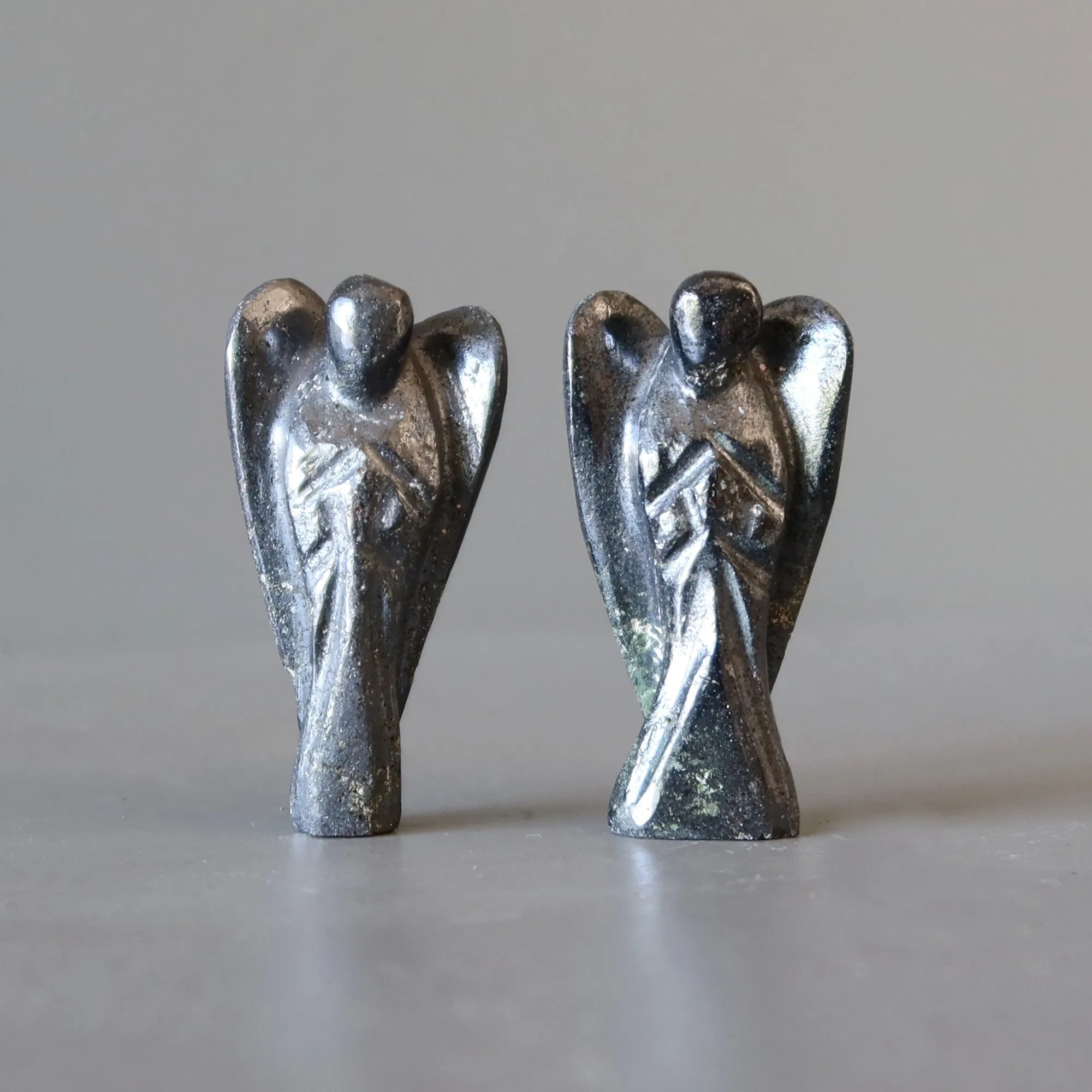 Hematite Angel Pocket Guardian