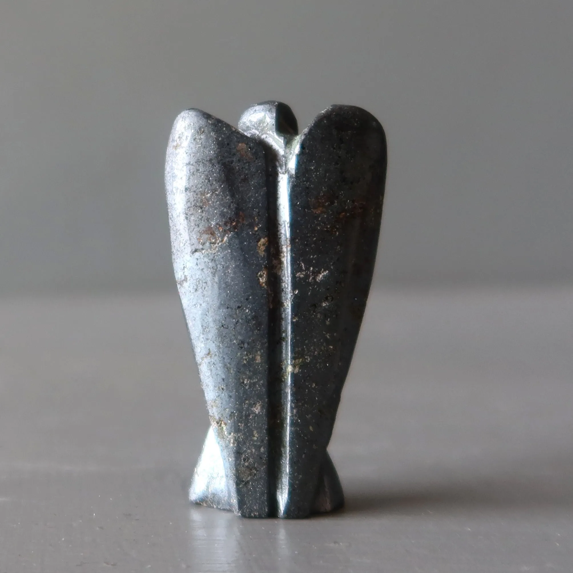 Hematite Angel Pocket Guardian