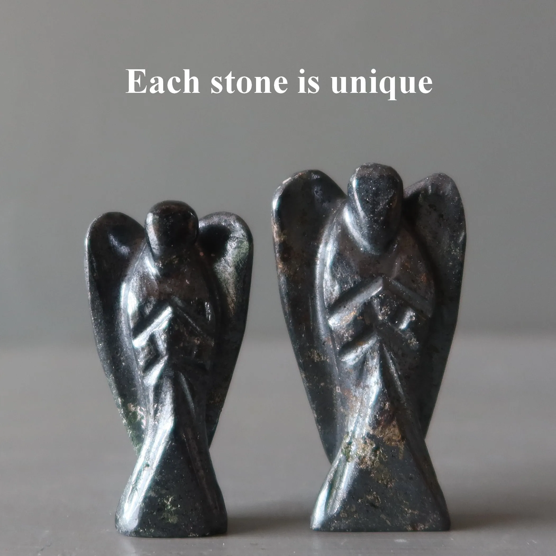 Hematite Angel Pocket Guardian