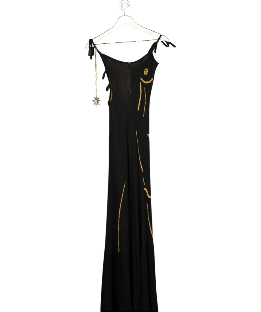 HOUSE OF SUNNY Black Statue Dress UK 10