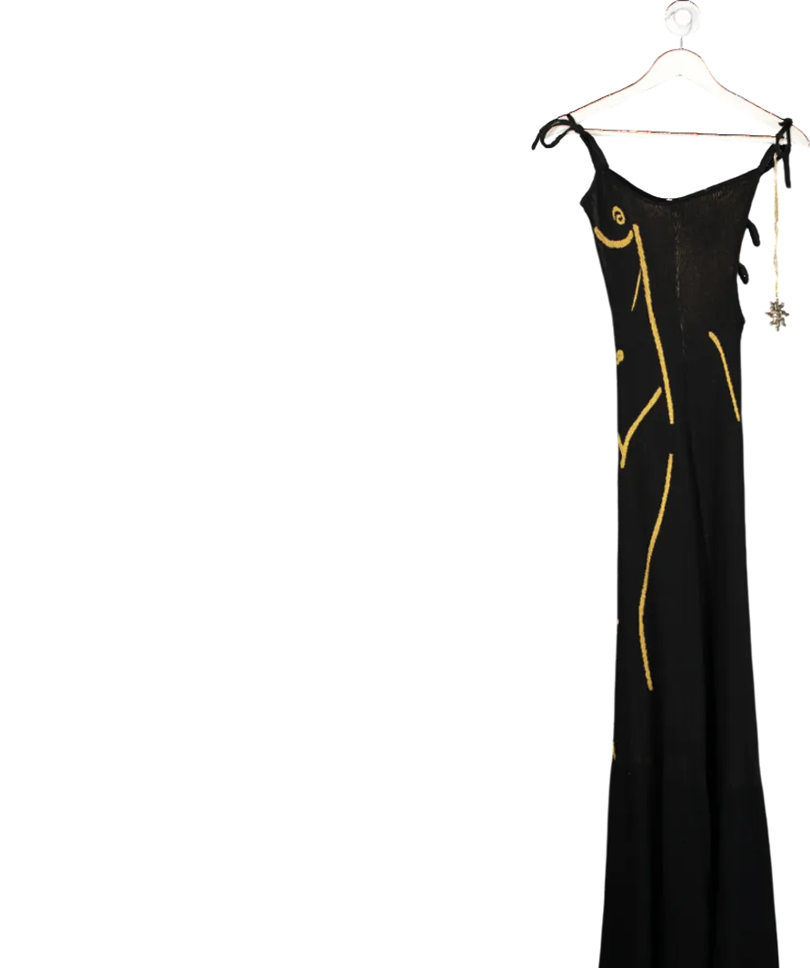 HOUSE OF SUNNY Black Statue Dress UK 10