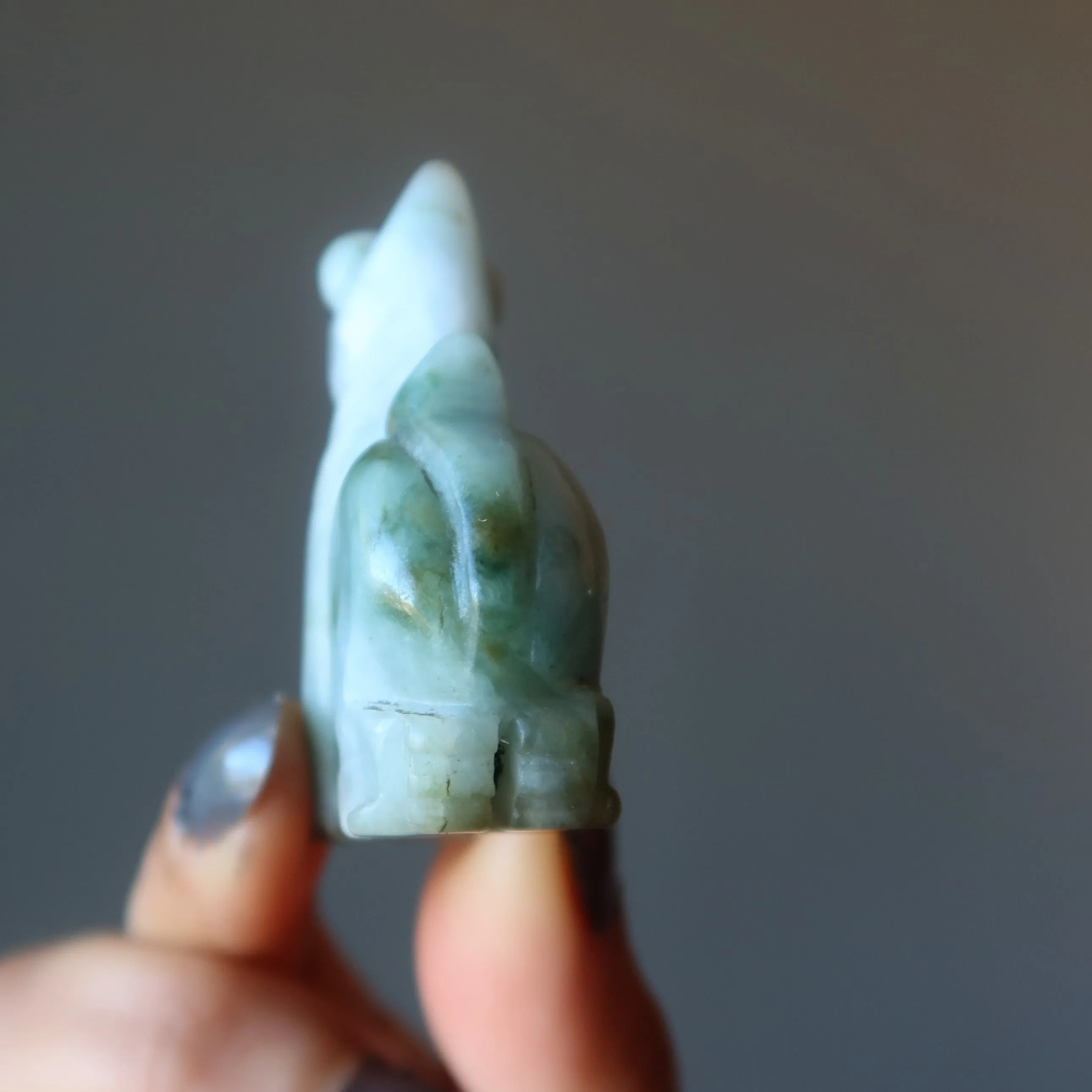 Jade Fu Dog Mythical Dragon Lion Guardian Jadeite Animal