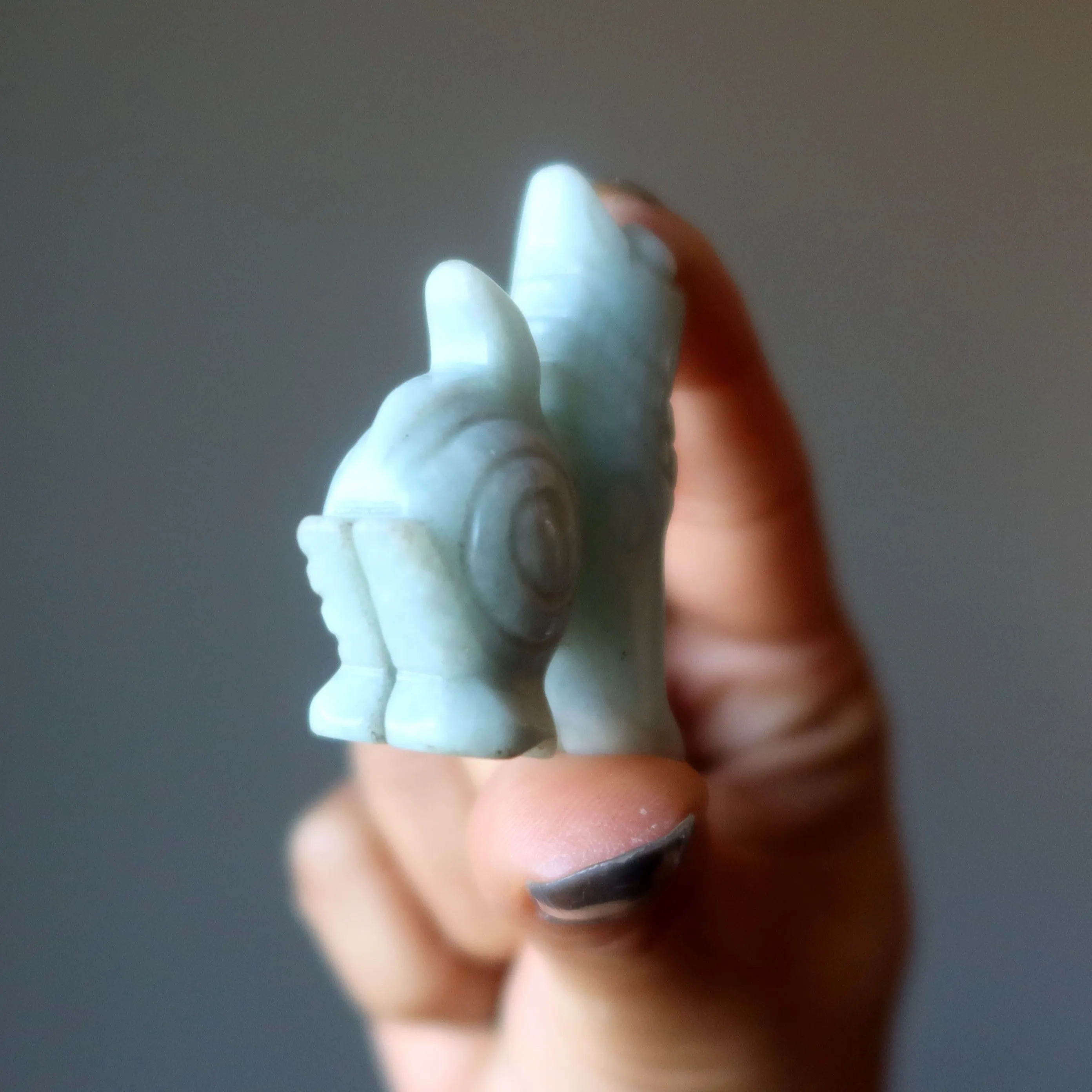 Jade Fu Dog Mythical Dragon Lion Guardian Jadeite Animal