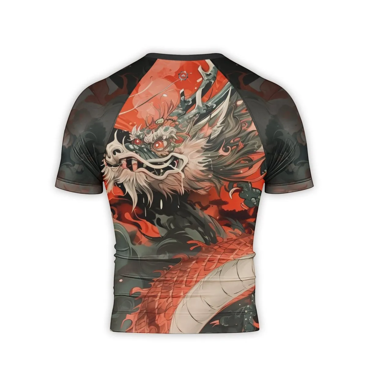 Rising Red Dragon Men's Short Sleeve Rash Guard