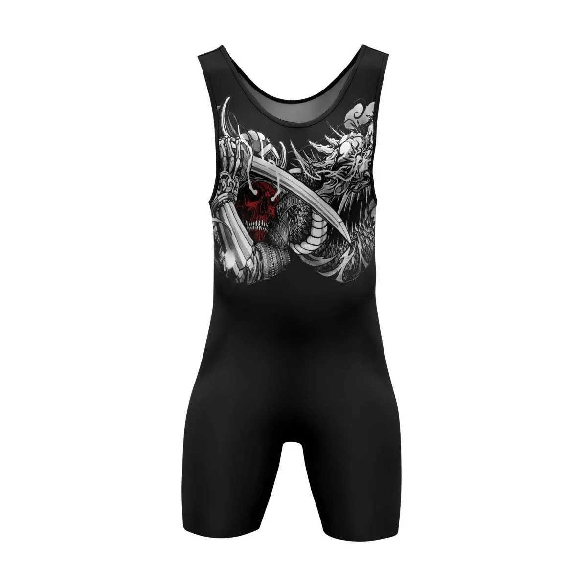 Samurai & White Dragon Wrestling Singlets