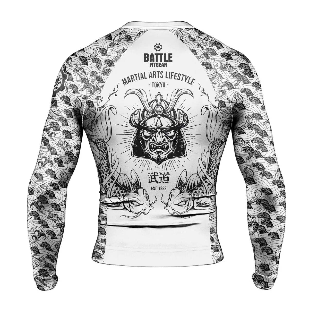 Samurai Dragon Long Sleeve Rash Guard