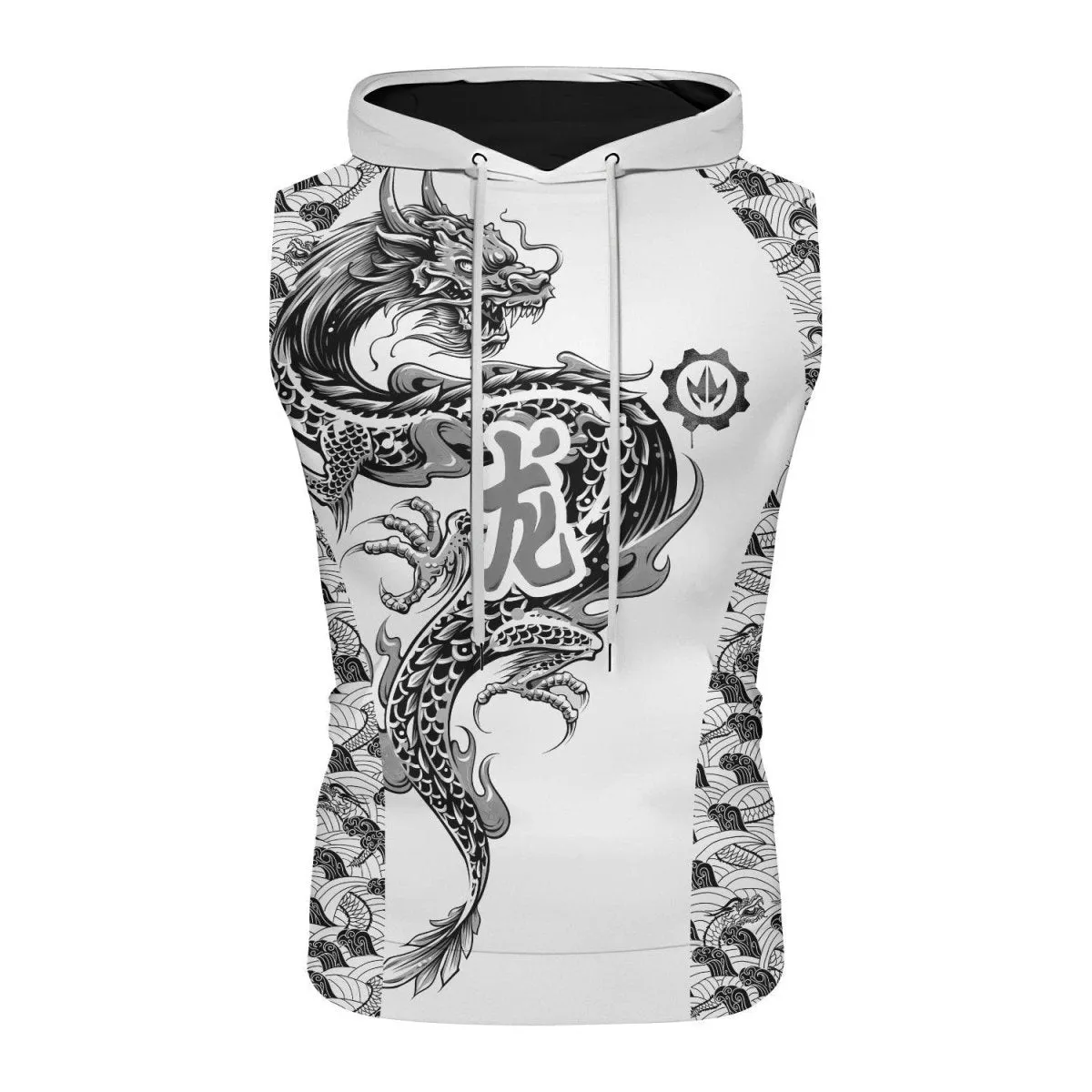 Samurai Dragon Sleeveless Pullover & Zip Hoodie