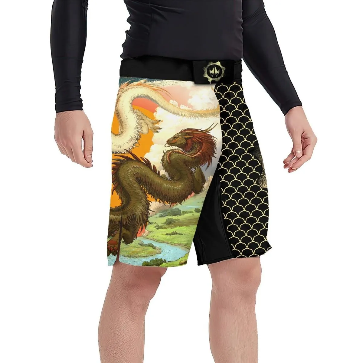 Twin Dragon Fight Shorts